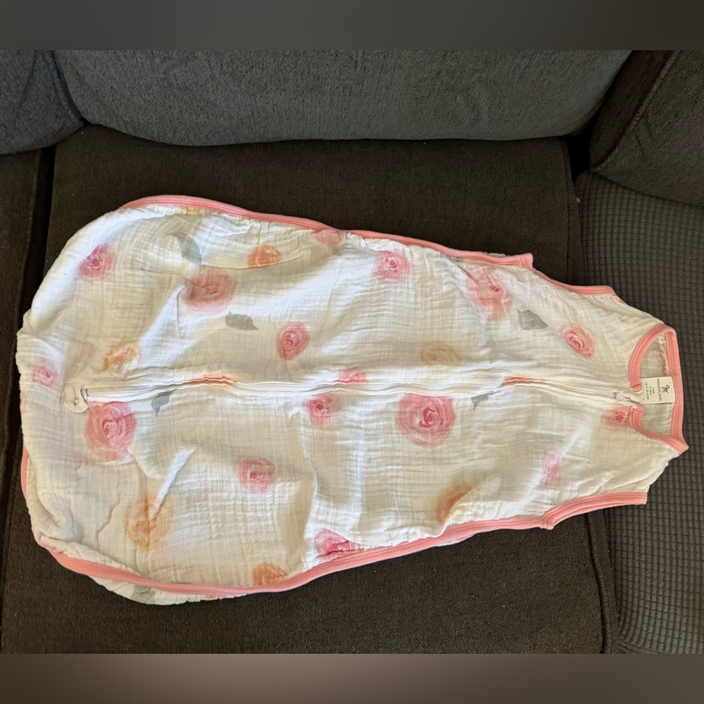 Floral muslin lightweight sleep sack